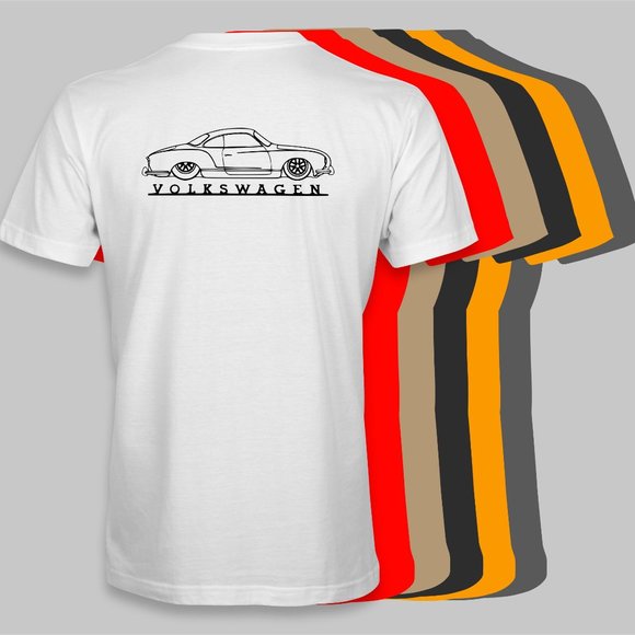 Volkswagen VW Karmann Ghia Retro T-Shirt - New - Picture 1 of 10
